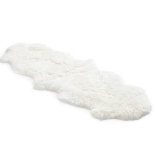 Bowron Sheepskins Longwool Double Sheepskin Rug Gold Star Ivory