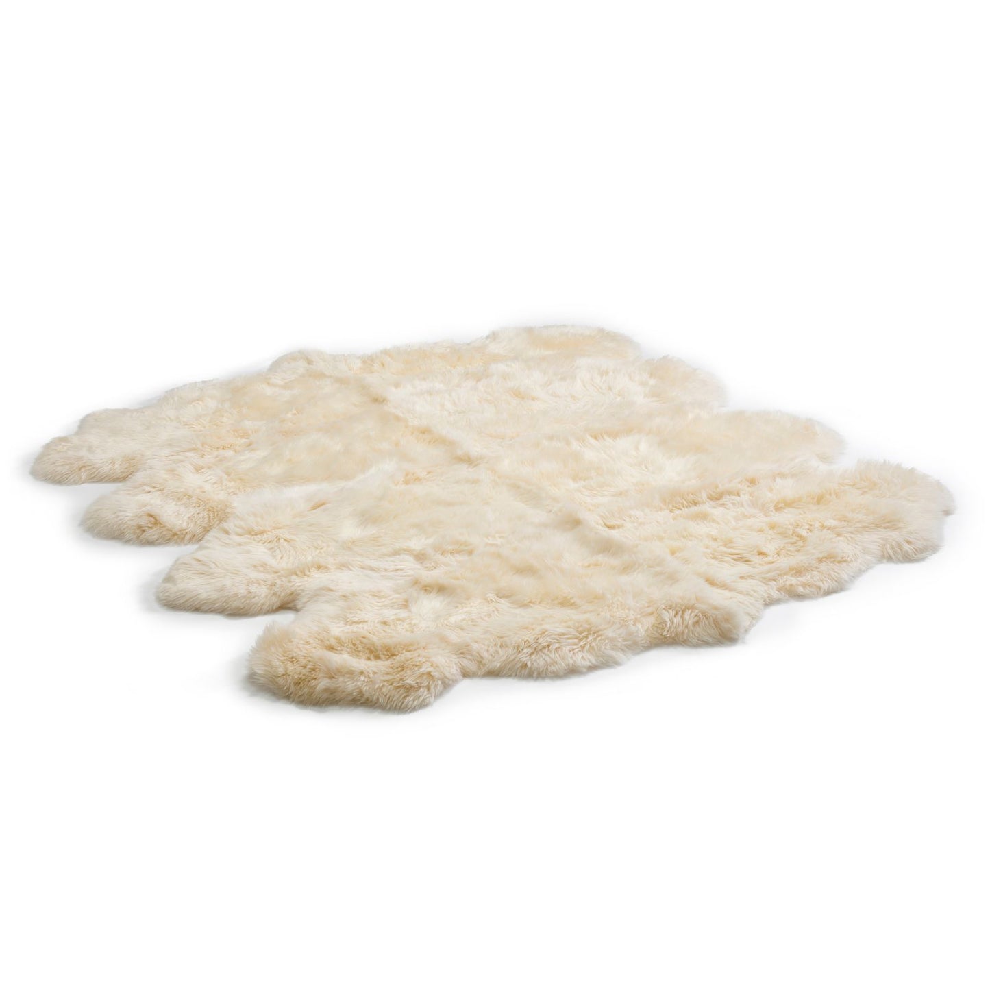 Bowron Sheepskins Longwool Octuple Sheepskin Rug Gold Star Champagne Cream