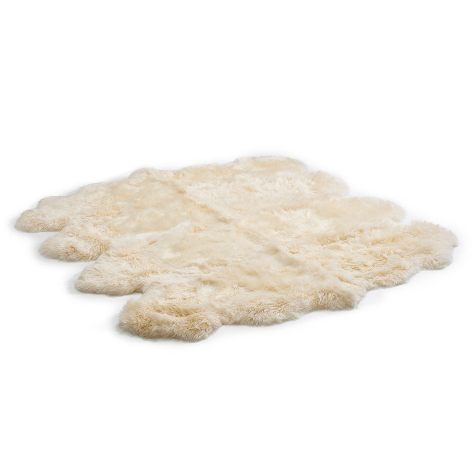 Bowron Sheepskins Longwool Octuple Sheepskin Rug Gold Star Champagne Cream