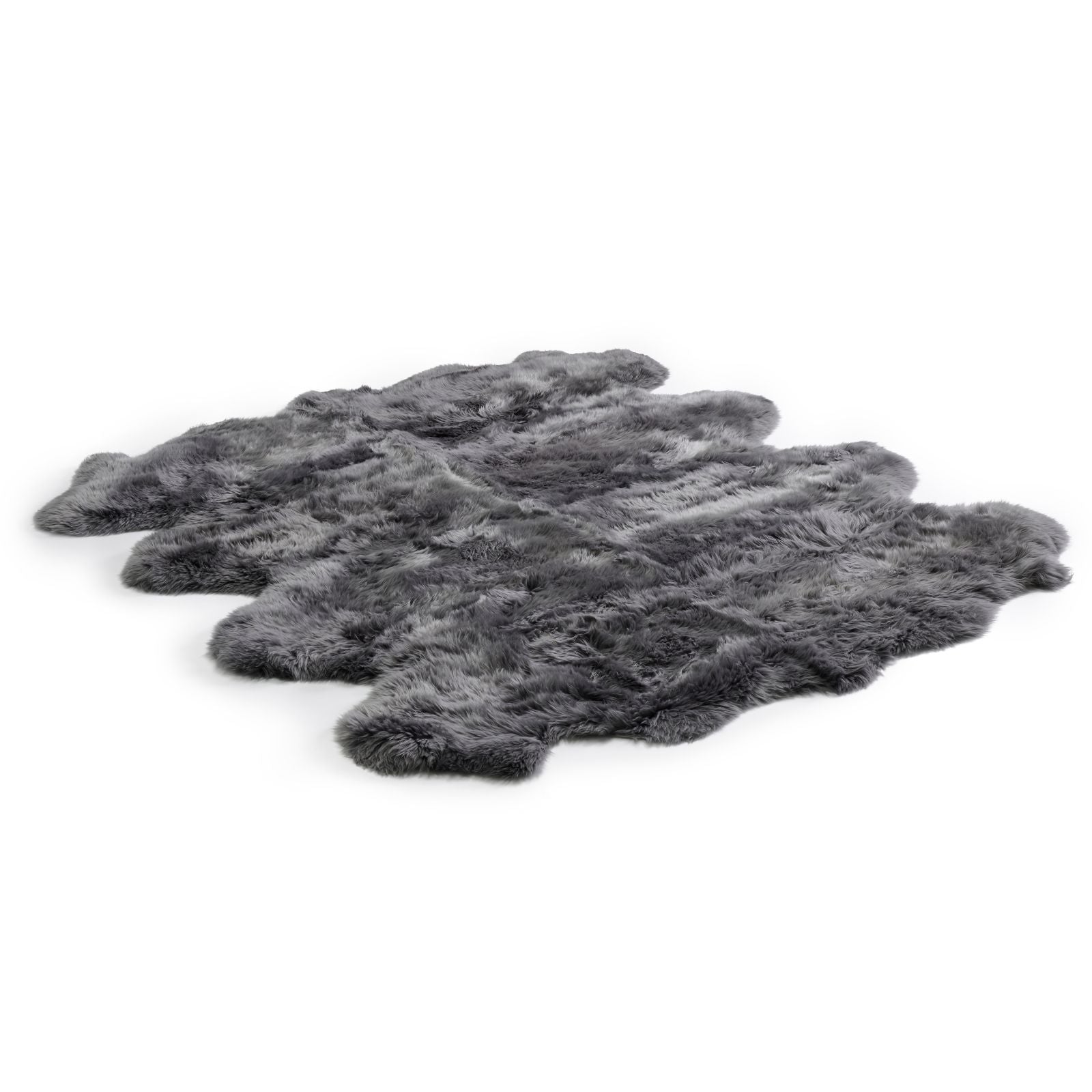 Bowron Sheepskins Longwool Octuple Sheepskin Rug Gold Star Dover Grey