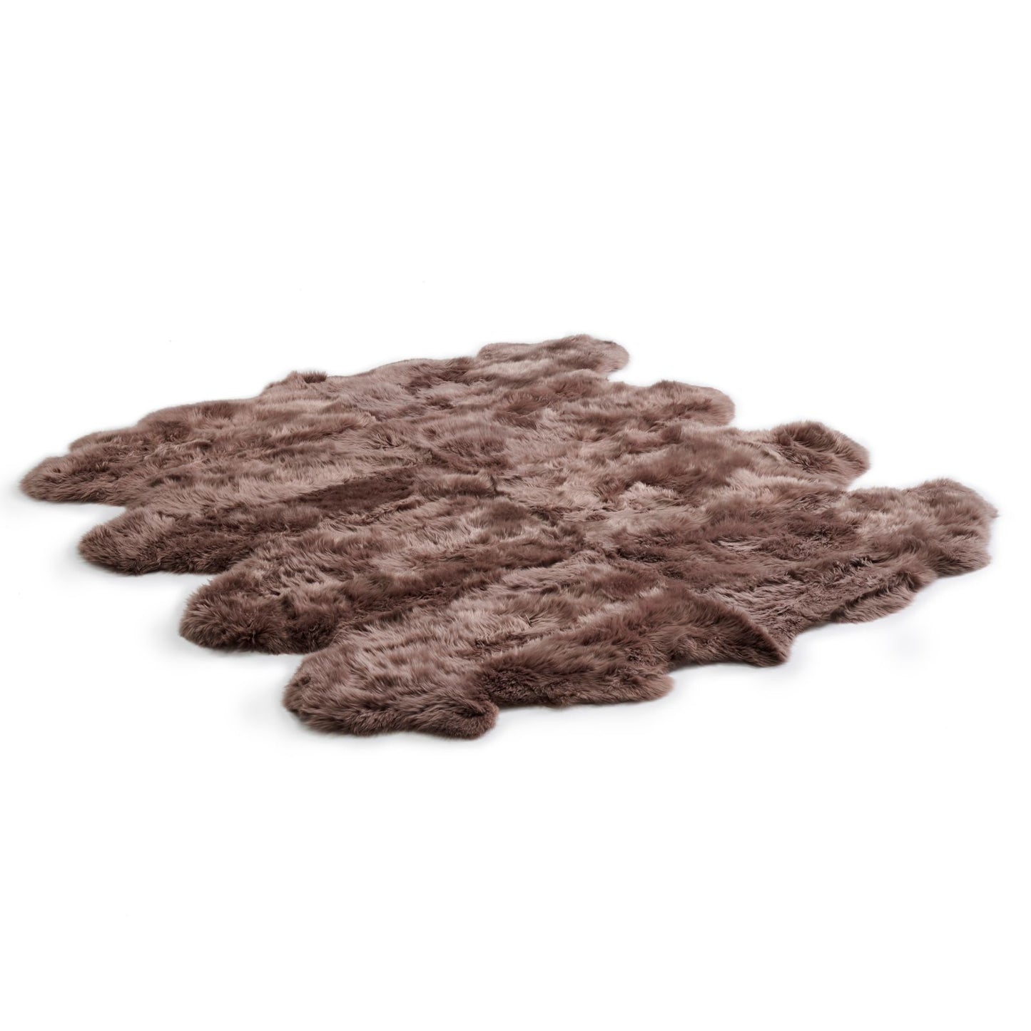 Bowron Sheepskins Longwool Octuple Sheepskin Rug Gold Star Paco Brown