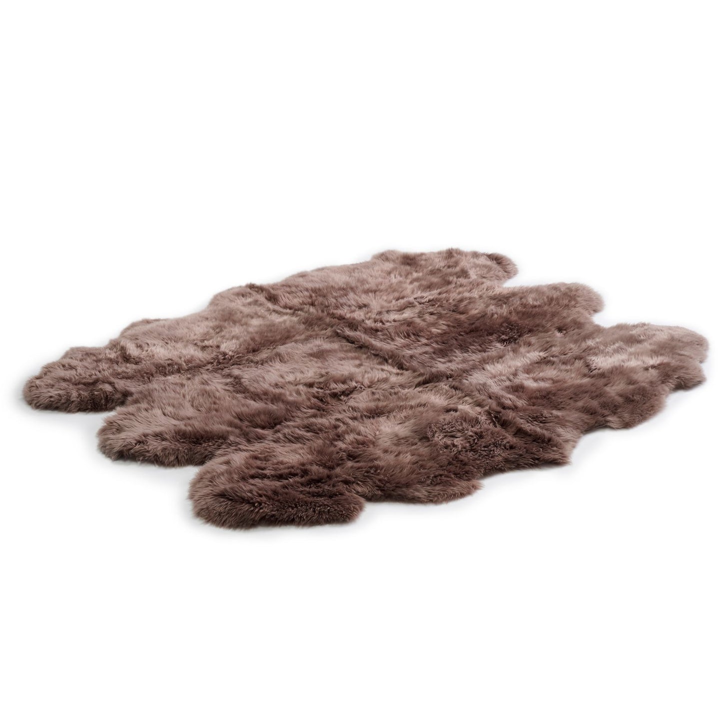 Bowron Sheepskins Longwool Sextuple Sheepskin Rug Gold Star Paco Brown