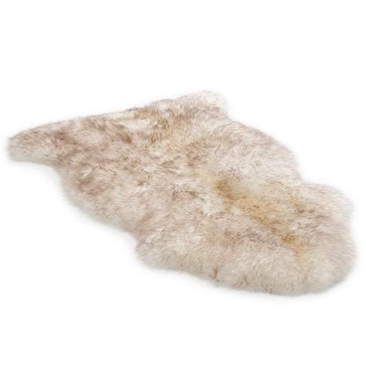 Bowron Sheepskins Longwool Single Sheepskin Rug Gold Star Wolf Tip Grey