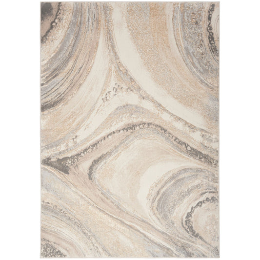 Nourison Brushstrokes Modern Rug BSK03 CRMGY