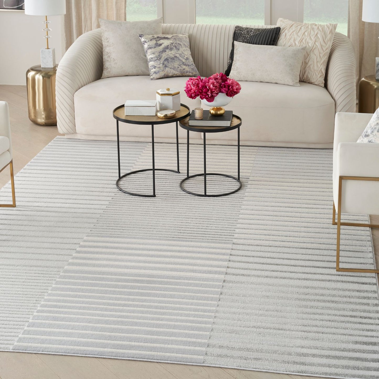 Nourison Brushstrokes Modern Rug BSK04 SILGY