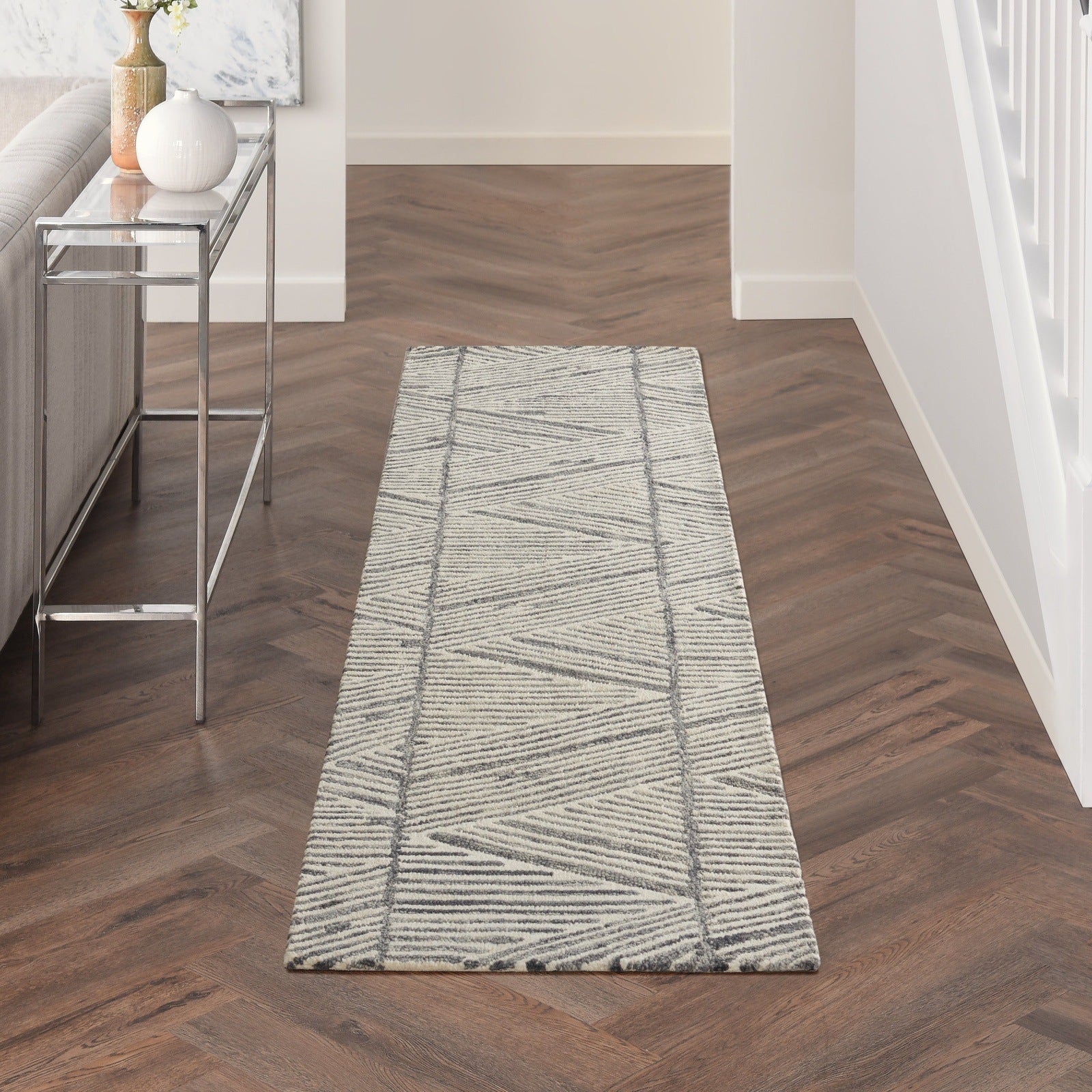 Nourison Colorado Modern Rug CLR01 GRYWT