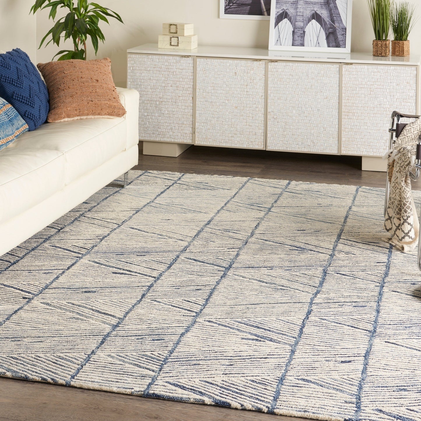 Nourison Colorado Modern Rug CLR01 WHTBL