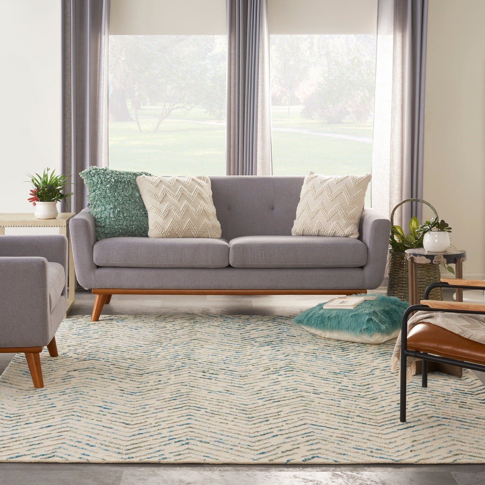 Nourison Colorado Modern Rug CLR02 IVGRE