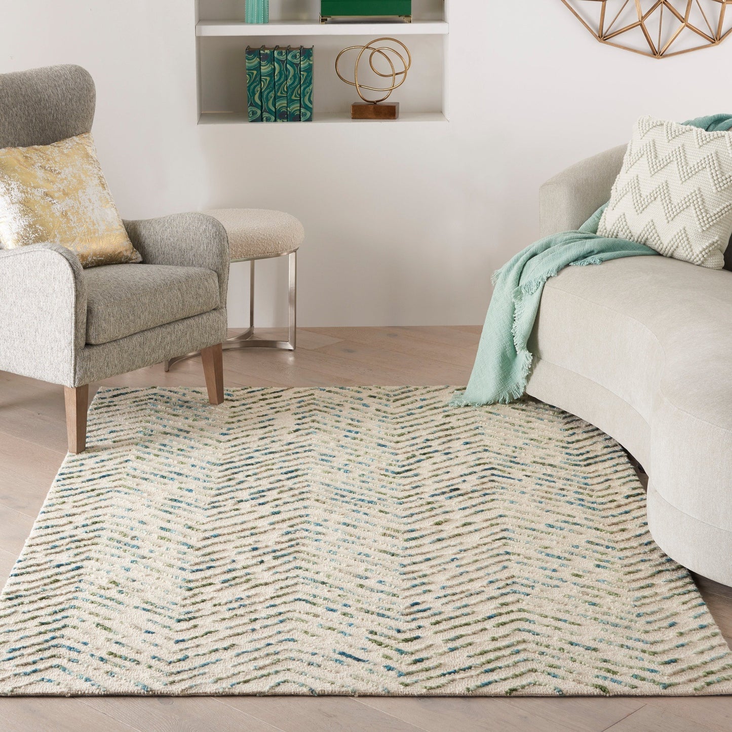 Nourison Colorado Modern Rug CLR02 IVGRE