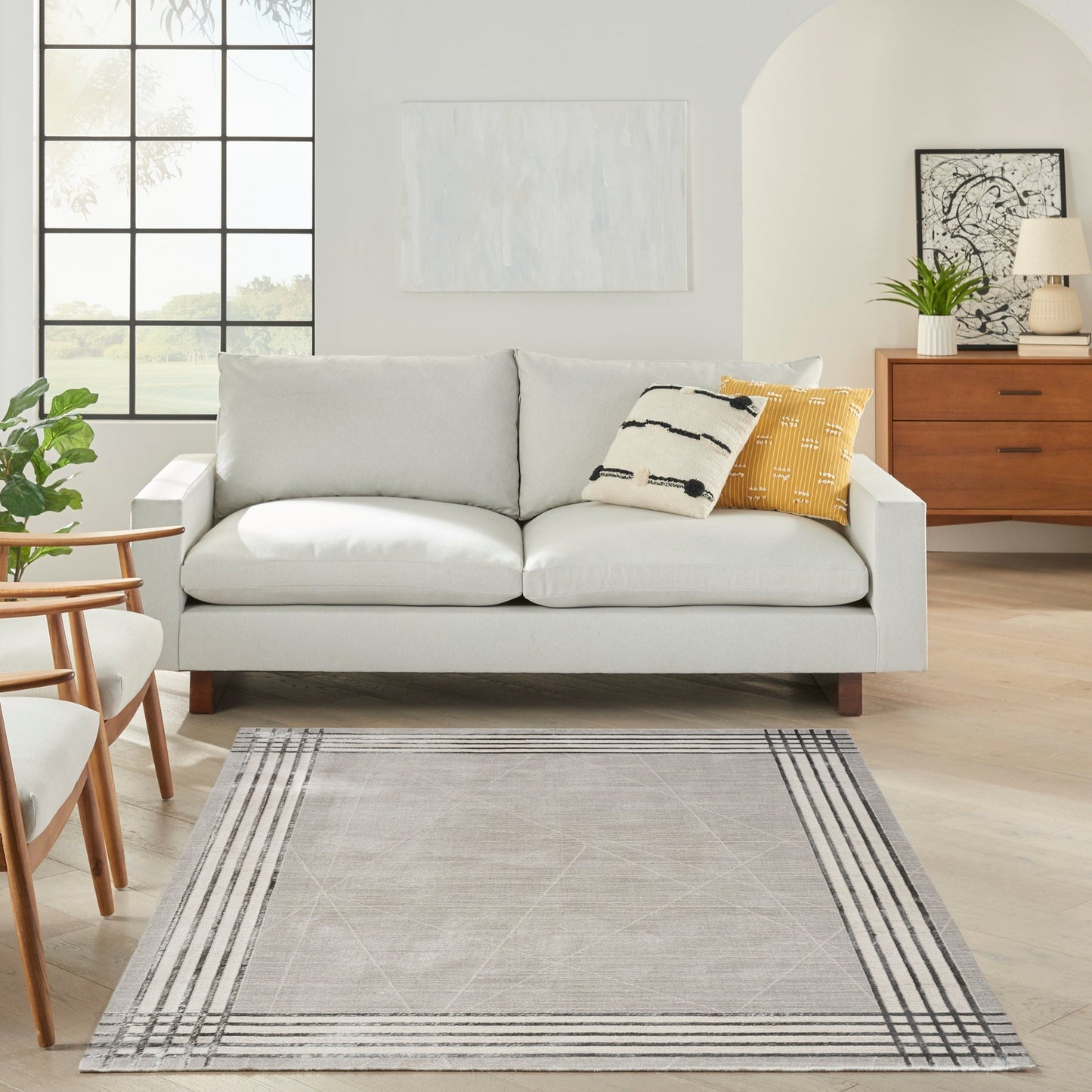 Nourison Desire Modern Rug DSR01 GRSIL