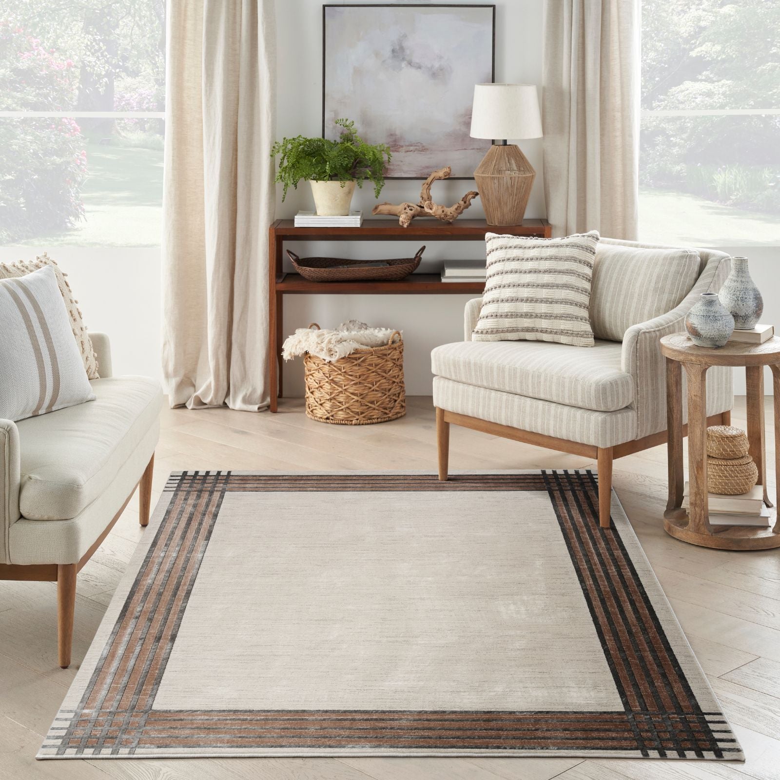 Nourison Desire Modern Rug DSR01 IVSIL