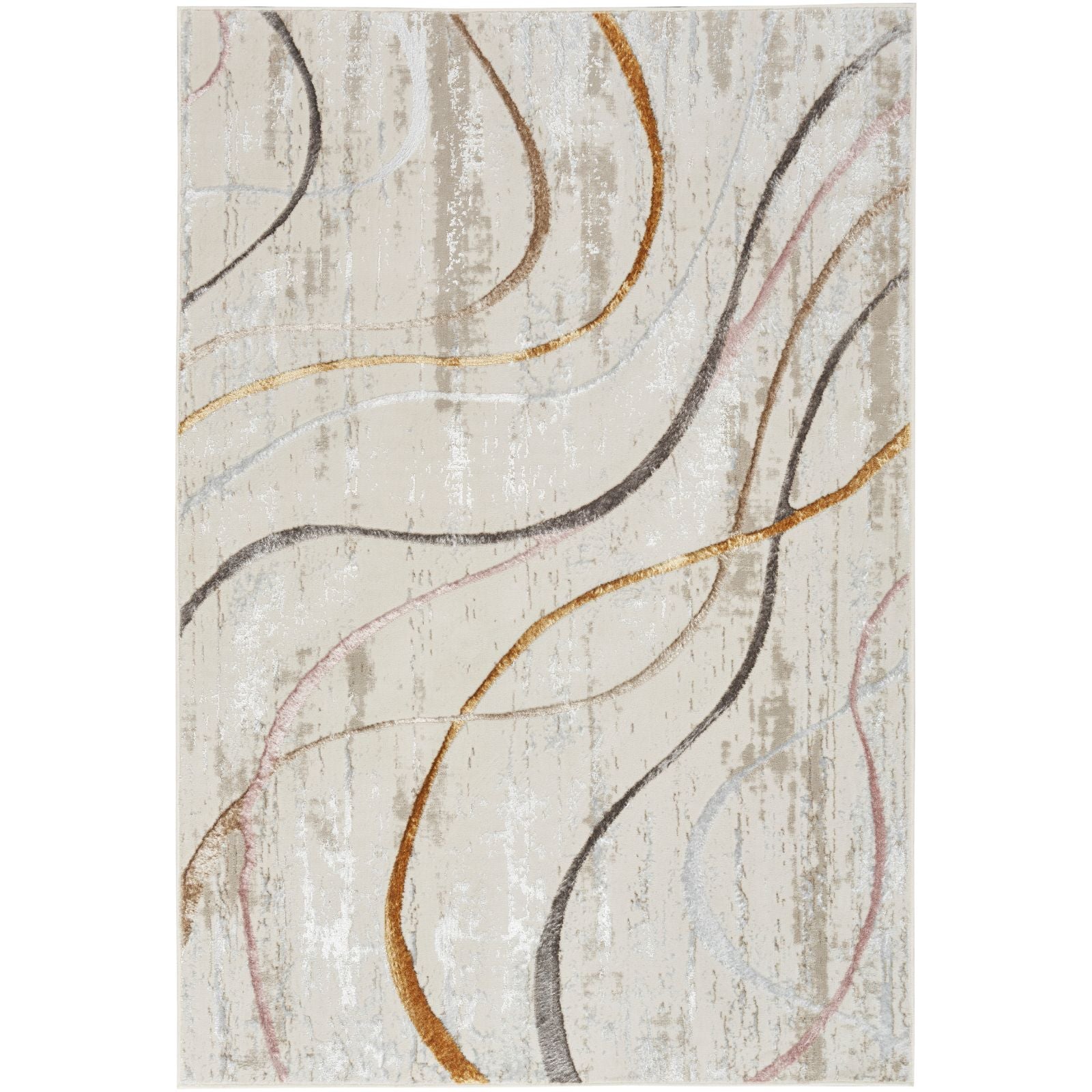 Nourison Glitz Modern Rug GLZ01 IVMTC