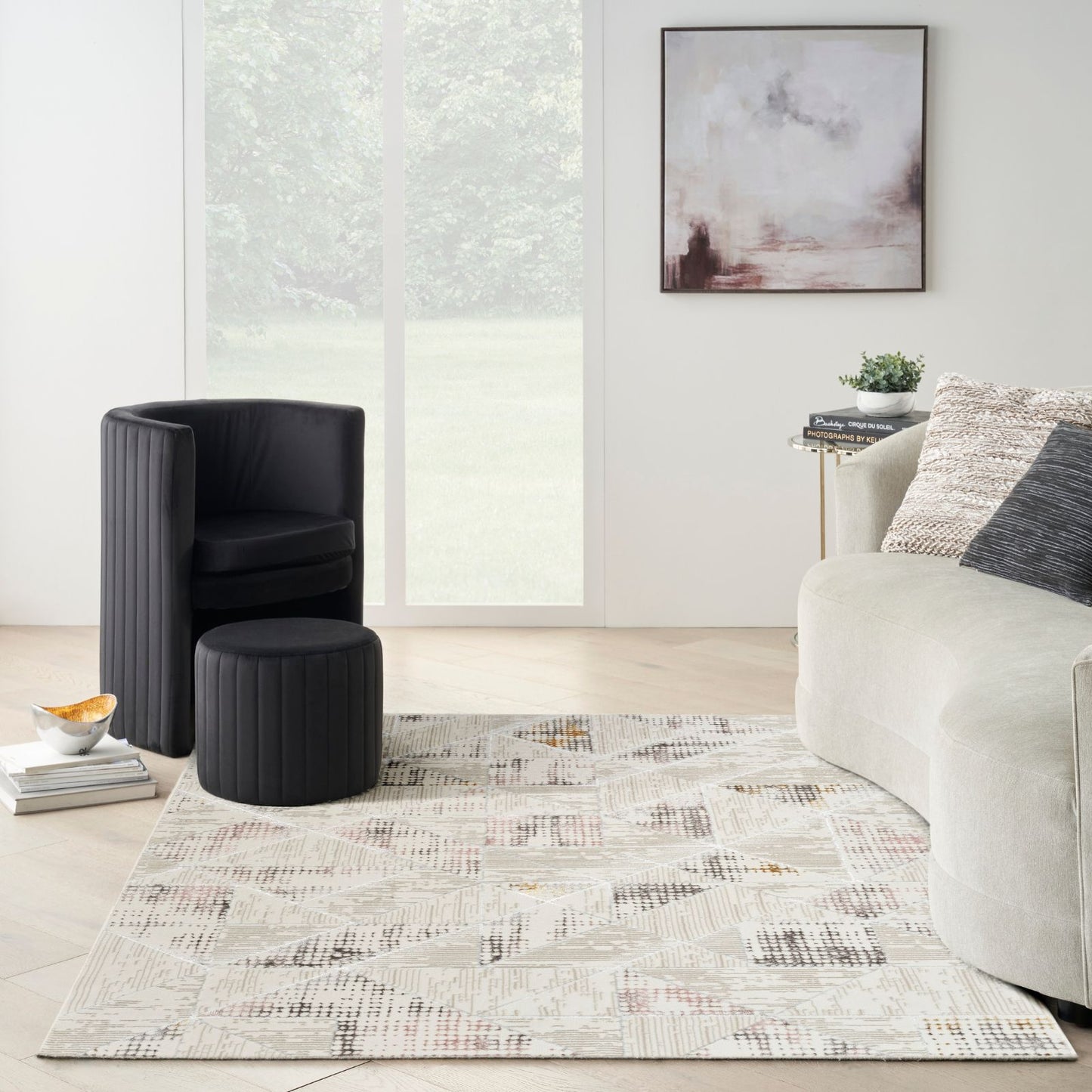 Nourison Glitz Modern Rug GLZ04 IVMTC