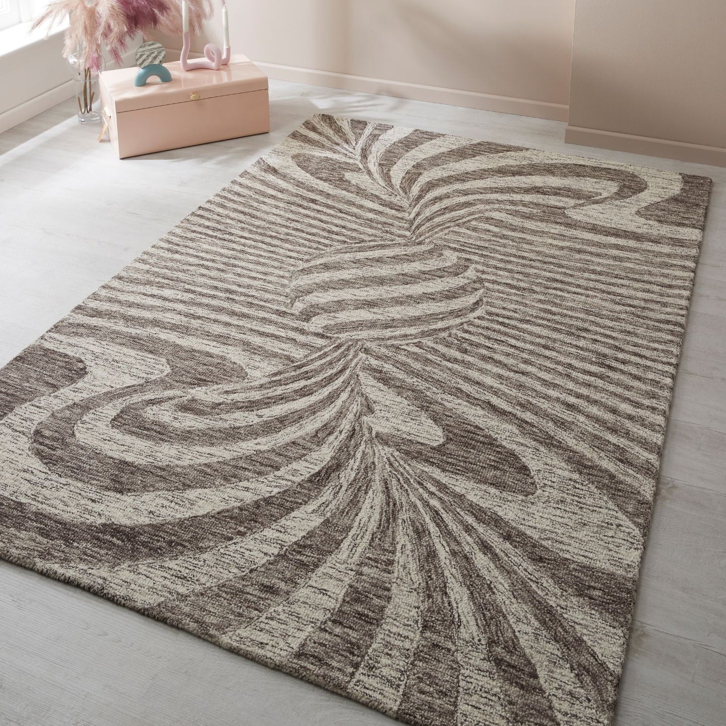 Oriental Weavers Elements Modern Rug Cycle Brown