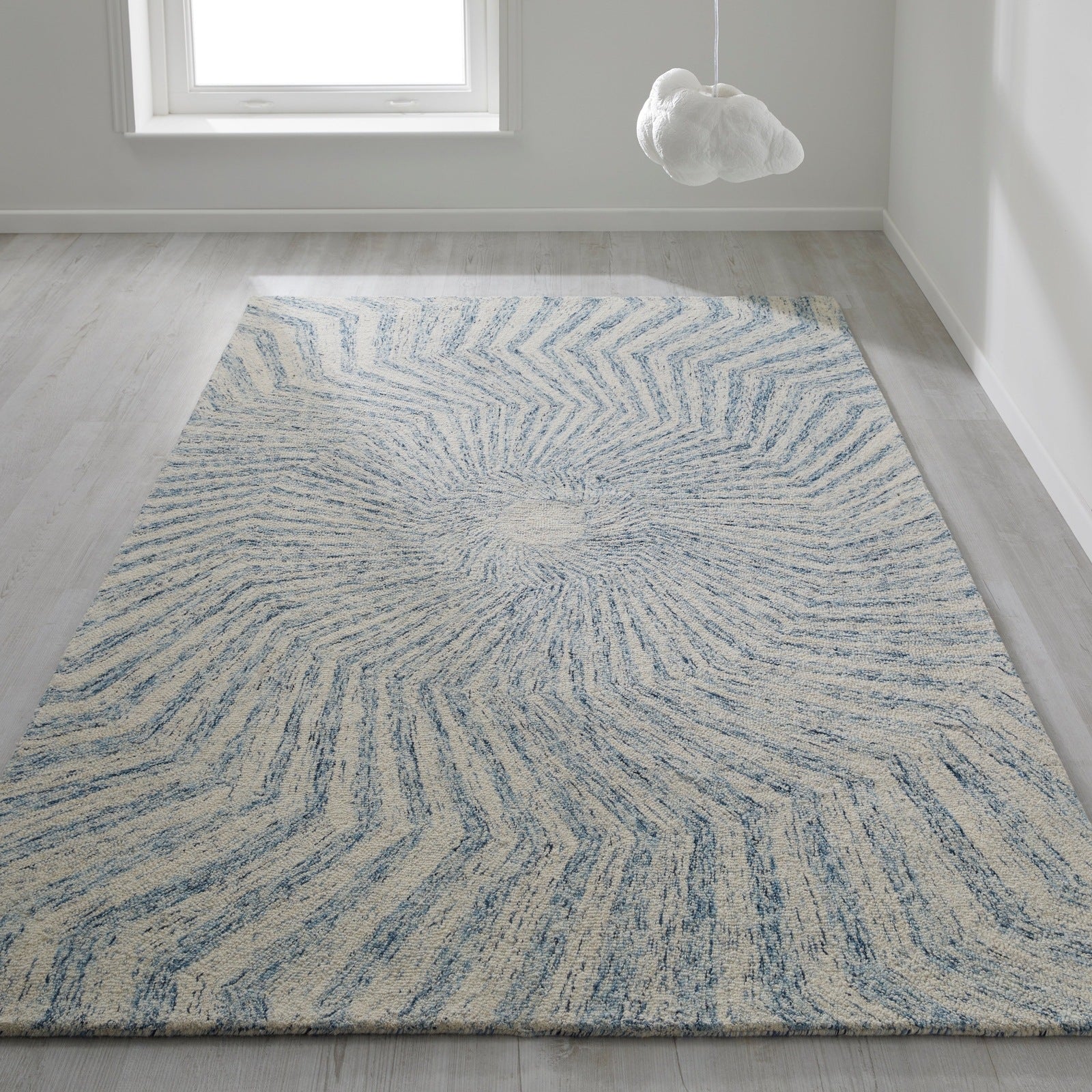 Oriental Weavers Elements Modern Rug Spiral Blue