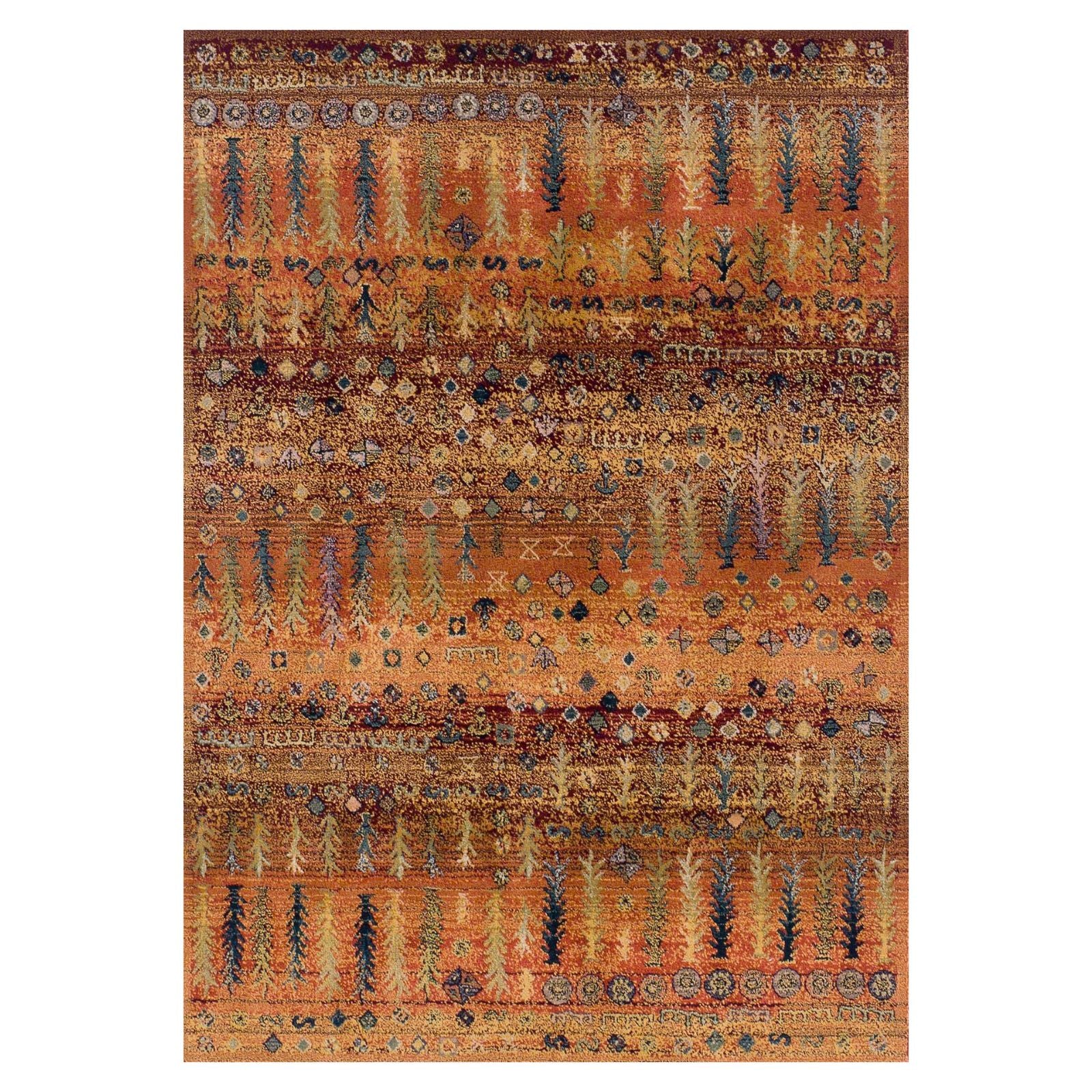 Oriental Weavers Gabbeh Traditional Rug 415 C Gold Rust