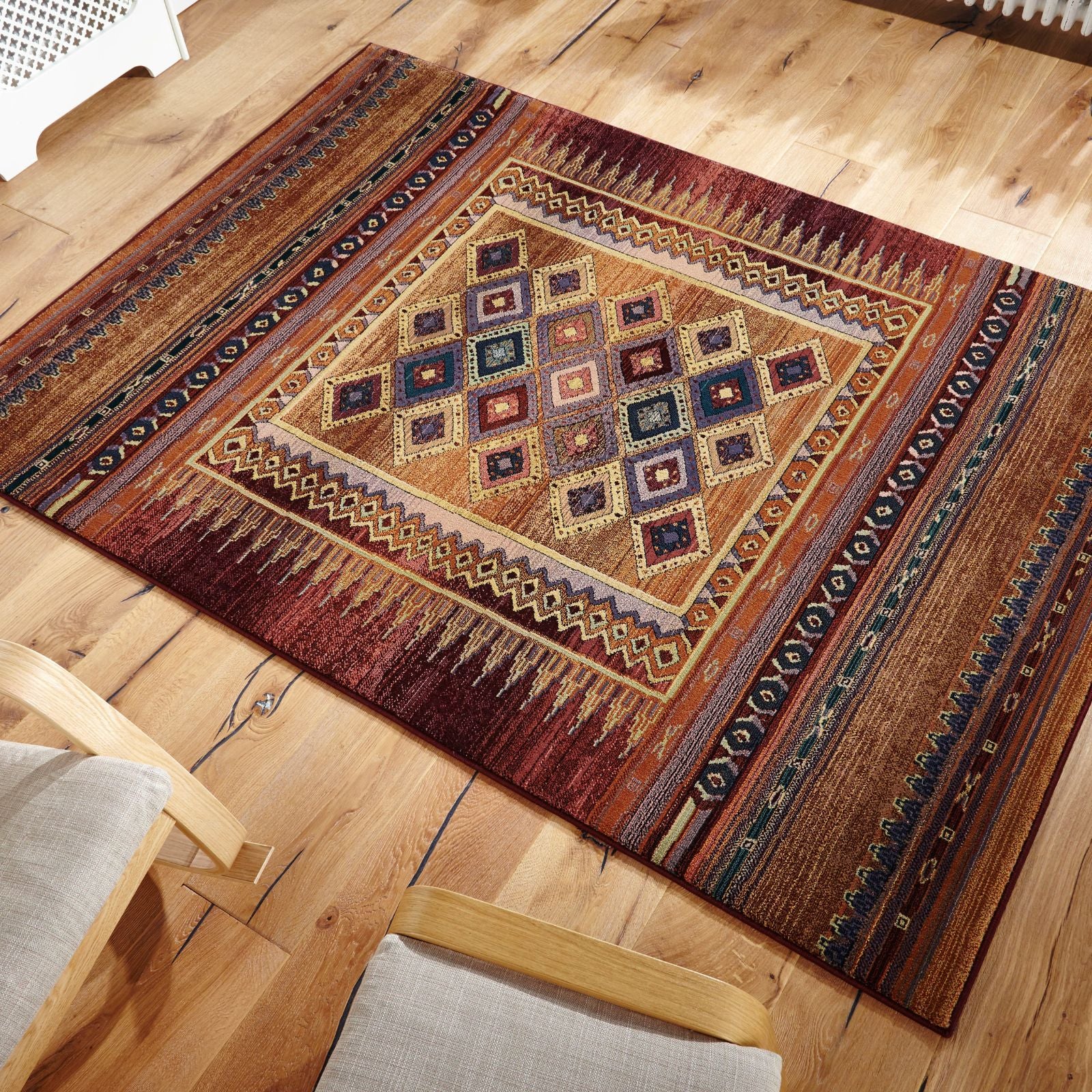 Oriental Weavers Gabbeh Tribal Rug 107 R Rust