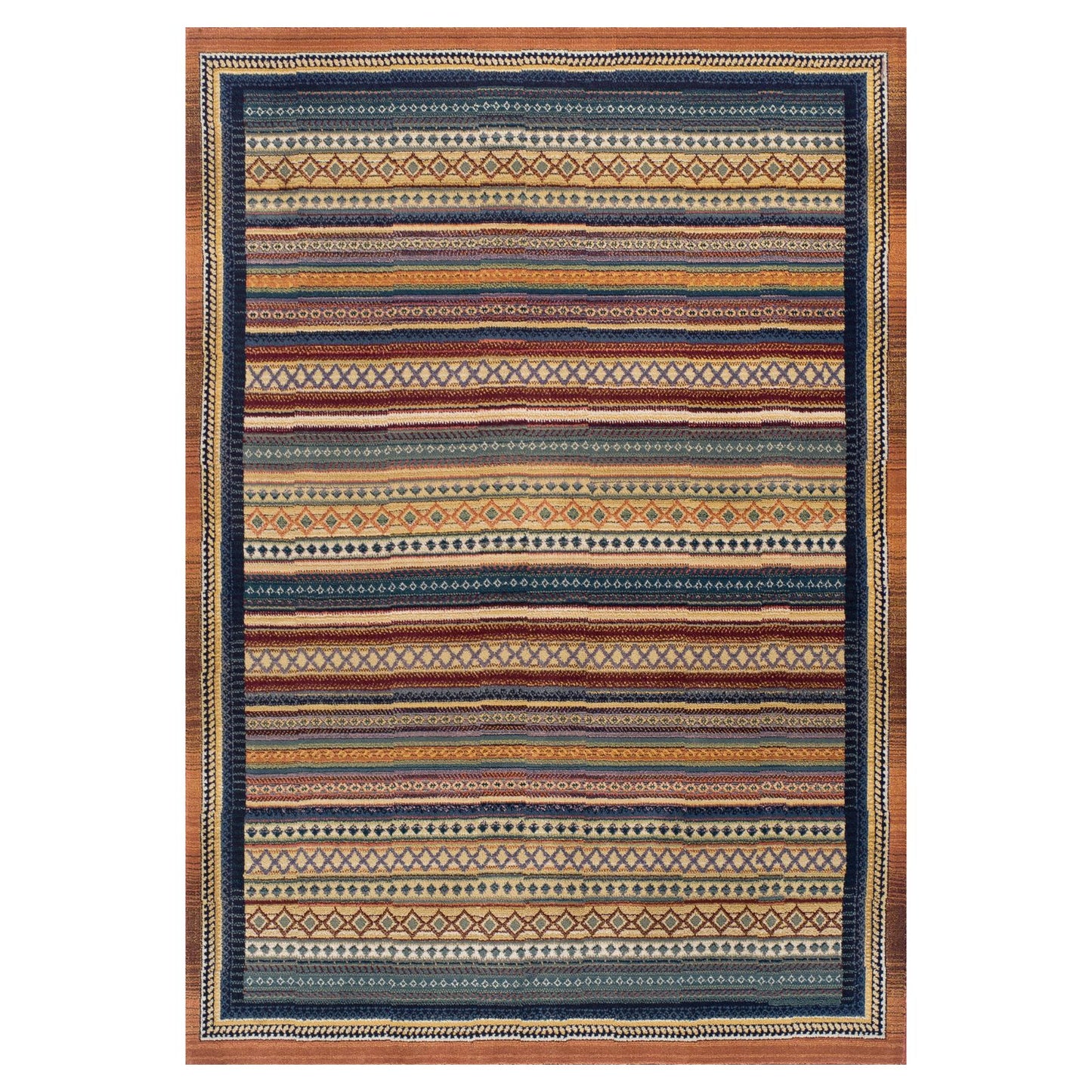 Oriental Weavers Gabbeh Tribal Rug 933 R Beige Blue Rust