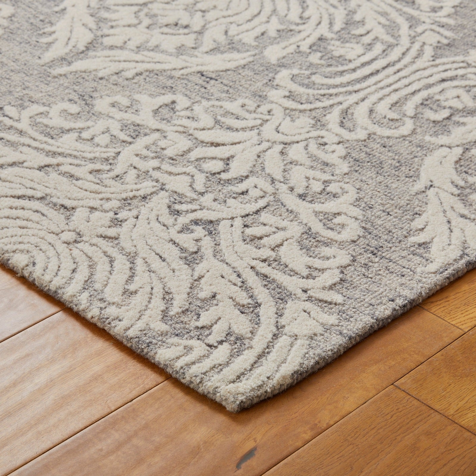 Oriental Weavers Hampton Tribal Rug Damask Grey Ivory