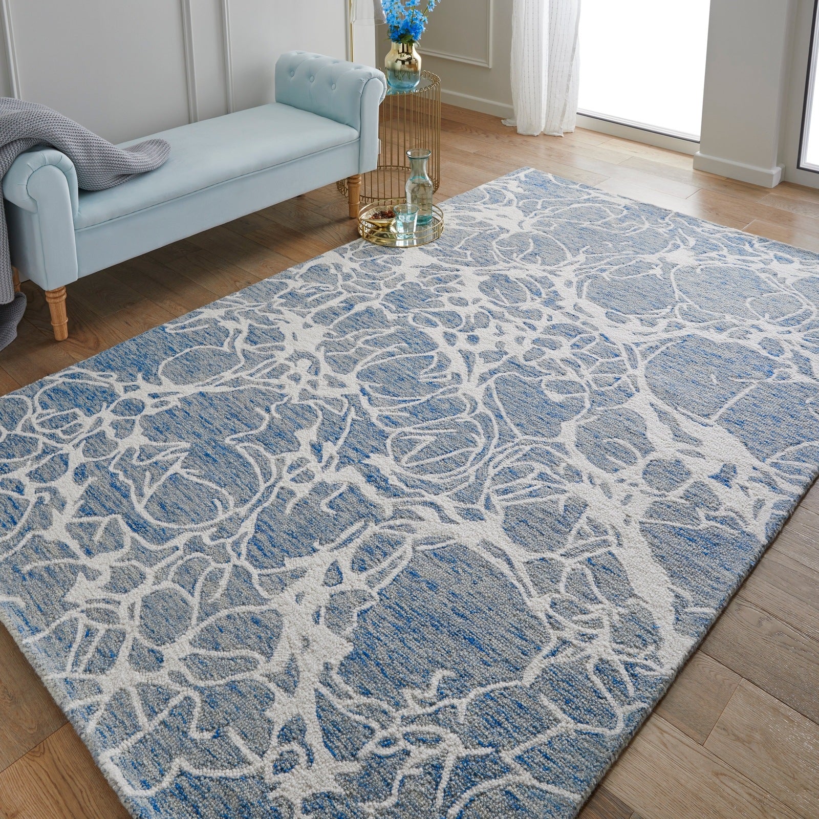 Oriental Weavers Hampton Tribal Rug Sophie Blue Ivory