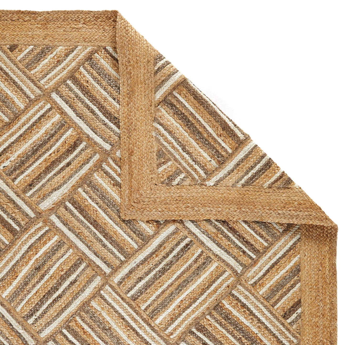 Oriental Weavers Naturals Natural Fibre Rug Squares Beige Multi