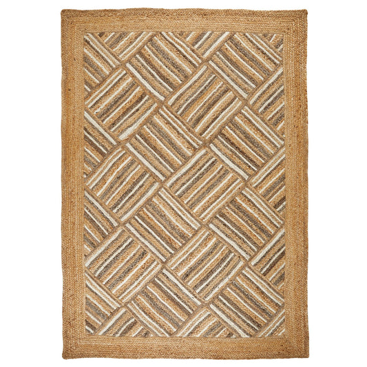 Oriental Weavers Naturals Natural Fibre Rug Squares Beige Multi