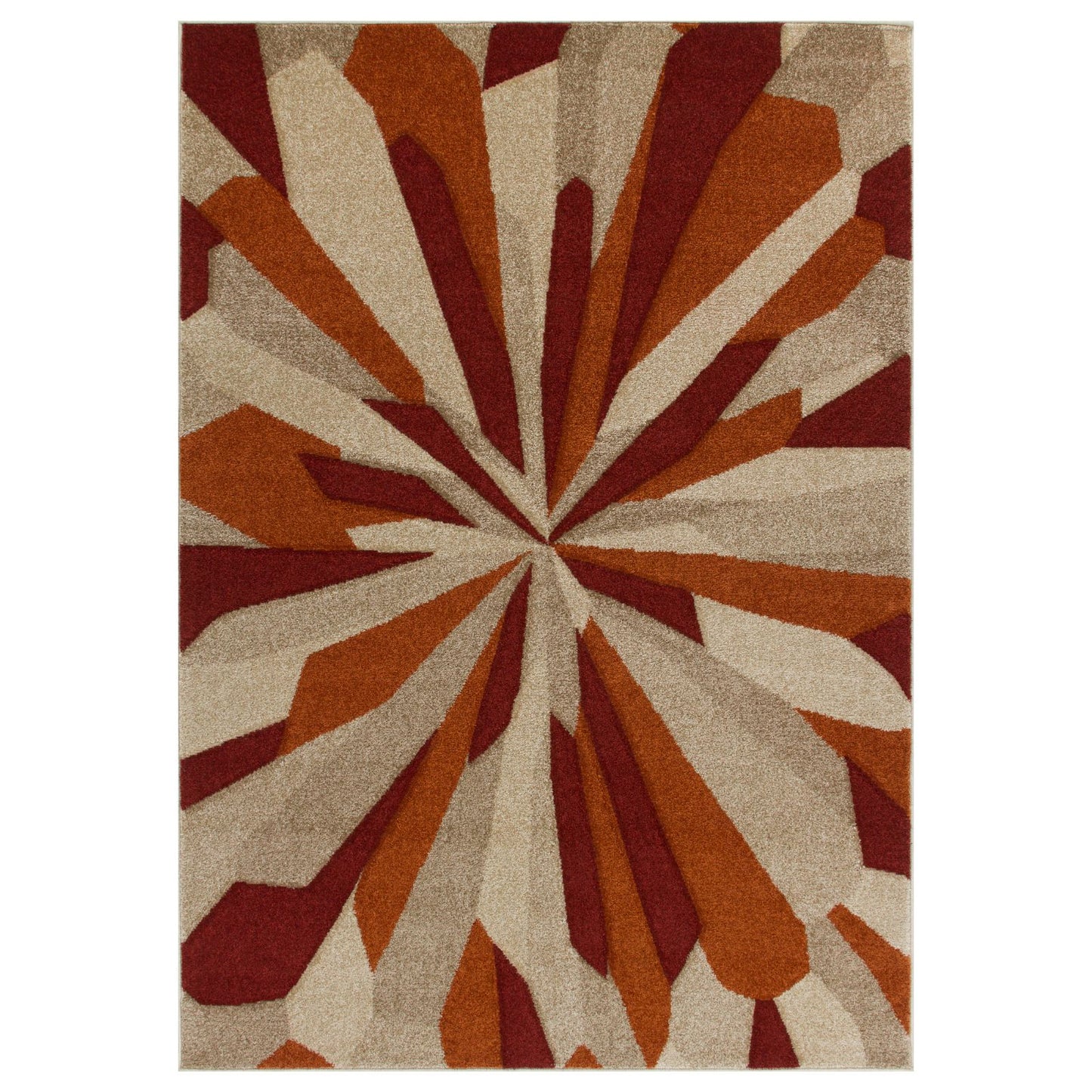 Oriental Weavers Portland Modern Rug 3337 E Red Beige Terra