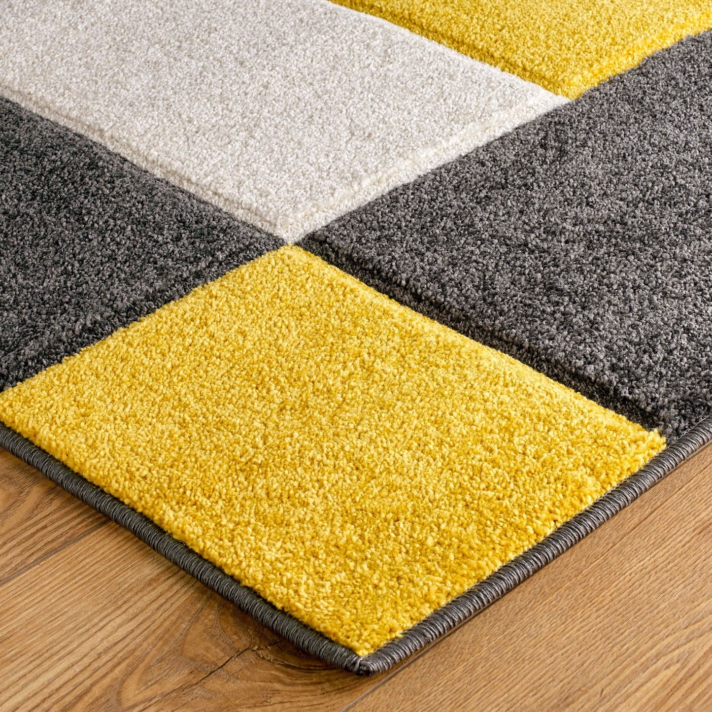 Oriental Weavers Portland Modern Rug 8425 I Grey Yellow Cream