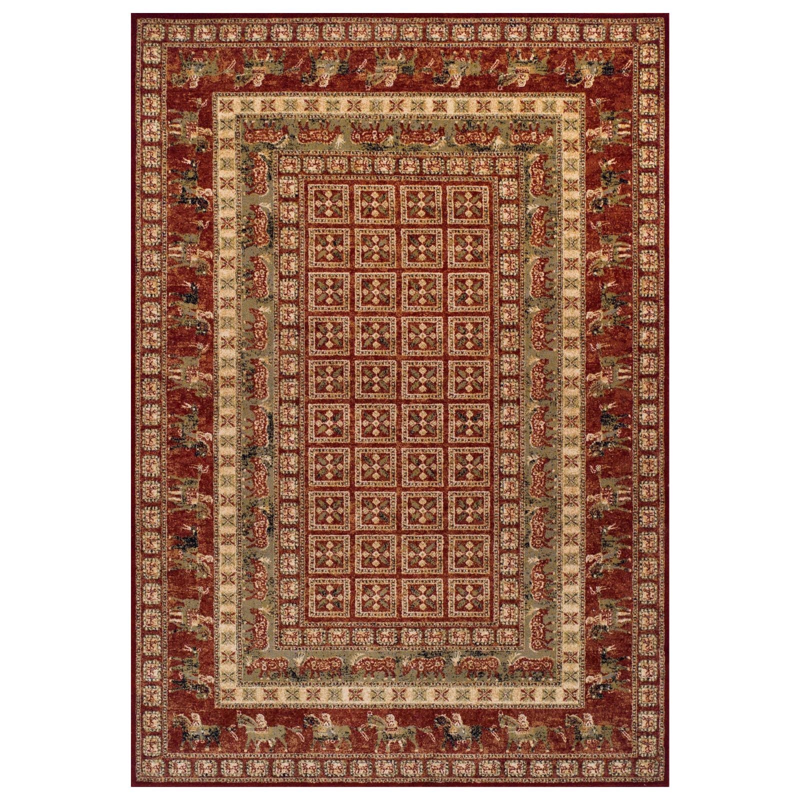 Oriental Weavers Royal Classic Traditional Rug 1527 R Red