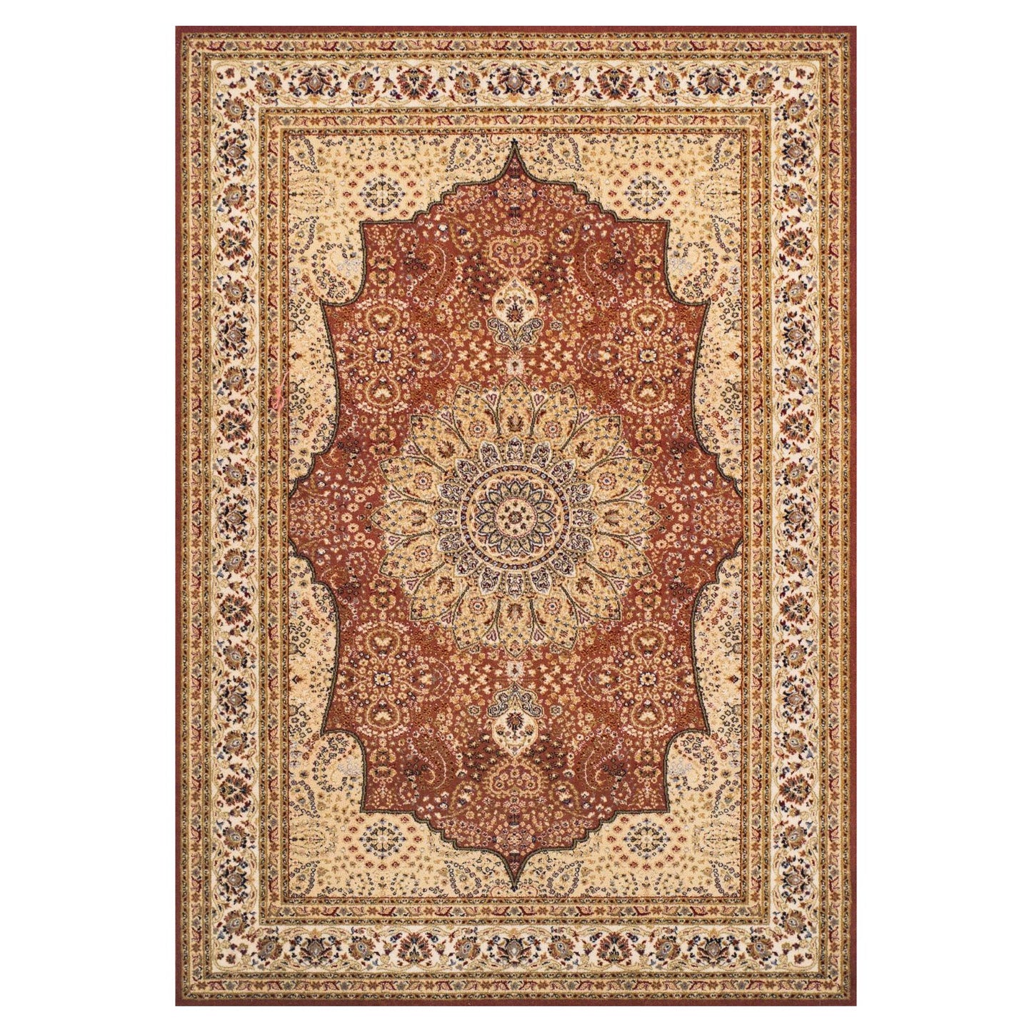 Oriental Weavers Royal Classic Traditional Rug 34 P Beige Red