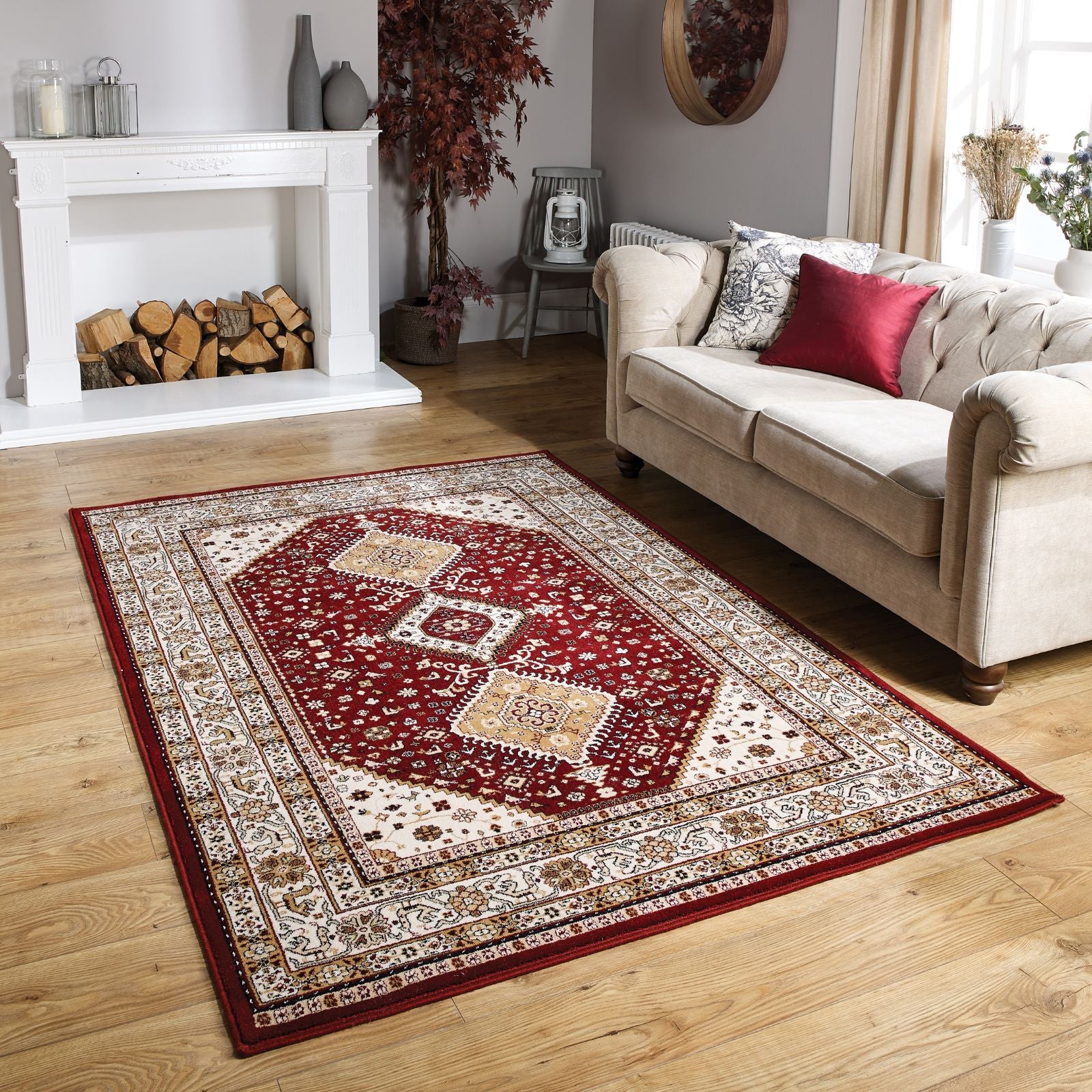 Oriental Weavers Royal Classic Traditional Rug 93 R Red