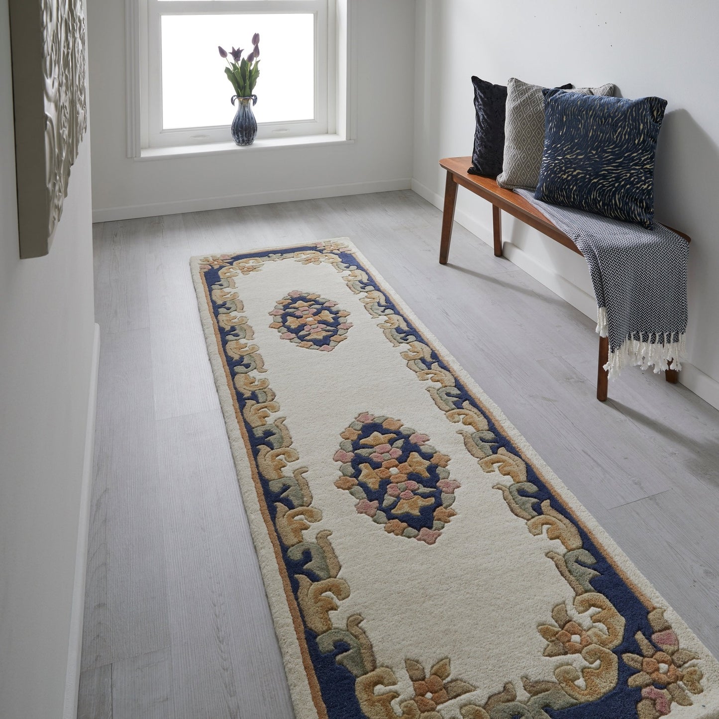 Oriental Weavers Royal Traditional Rug Cream Blue