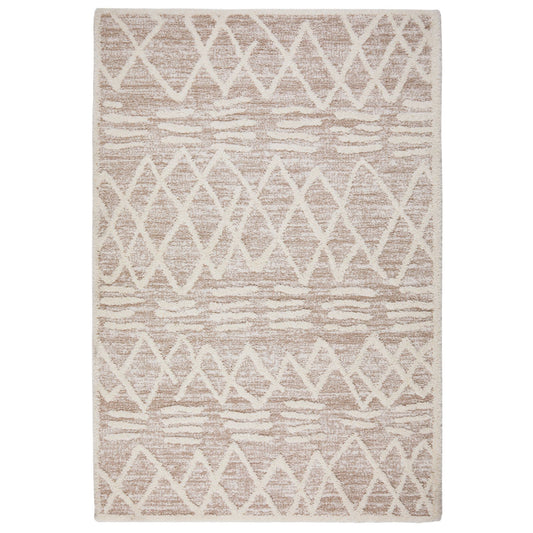 Oriental Weavers Tribal Shaggy Rug 626 W Beige Ivory